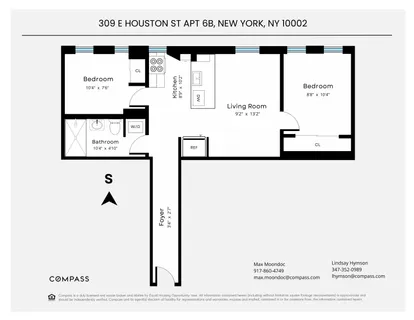 $745,000 | 309 East Houston Street, Unit 6B | Lower East Side