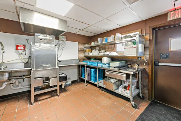 a view of an empty storage area