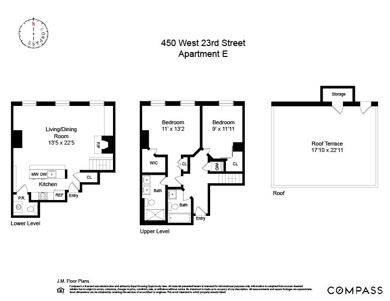 450 West 23rd Street, Unit E Manhattan, NY 10011 - Photo 12 of 12 a picture of a floor plan