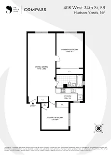 $995,000 | 408 West 34th Street, Unit 5B | Hudson Yards