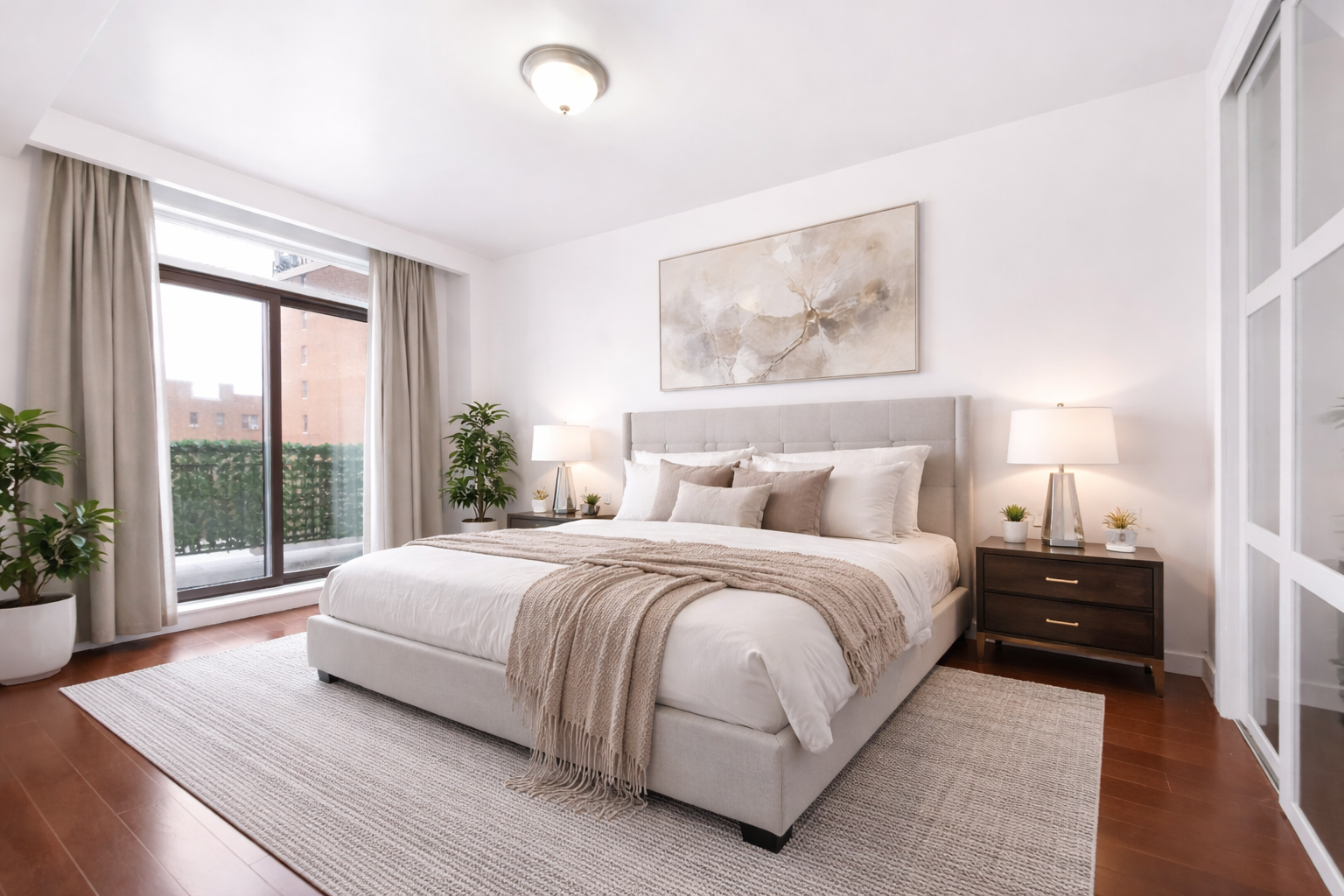 1756 Ocean Avenue, Unit 6D Brooklyn, NY 11230 - Photo 6 of 11 a spacious bedroom with a large bed and a large window