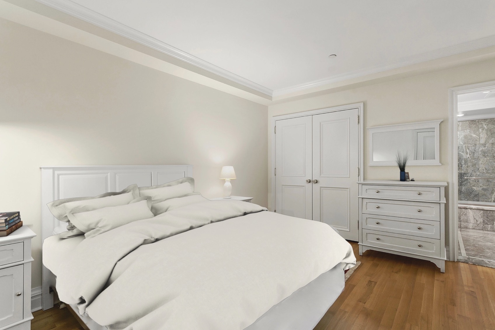 502 Park Avenue, Unit 9A Manhattan, NY 10022 - Photo 4 of 9 a bedroom with a bed and a dresser