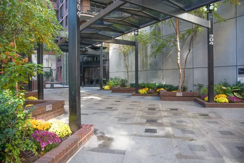 a view of yard with an outdoor seating