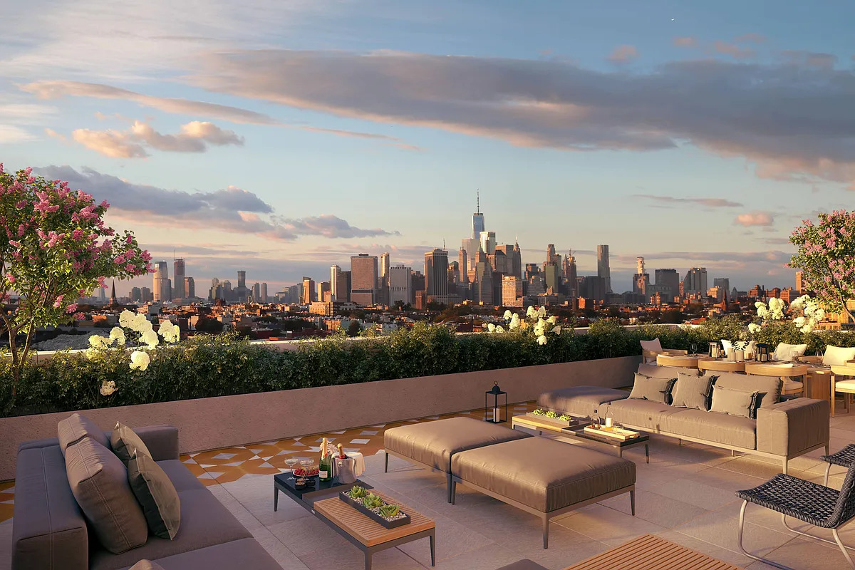 229 9th Street, Unit 601 Brooklyn, NY 11215 - Photo 7 of 13 a view of a terrace with couches and a table