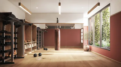 a view of a living room with furniture and a window