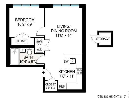 $3,950 | 85 Carlton Avenue, Unit 2F | Fort Greene