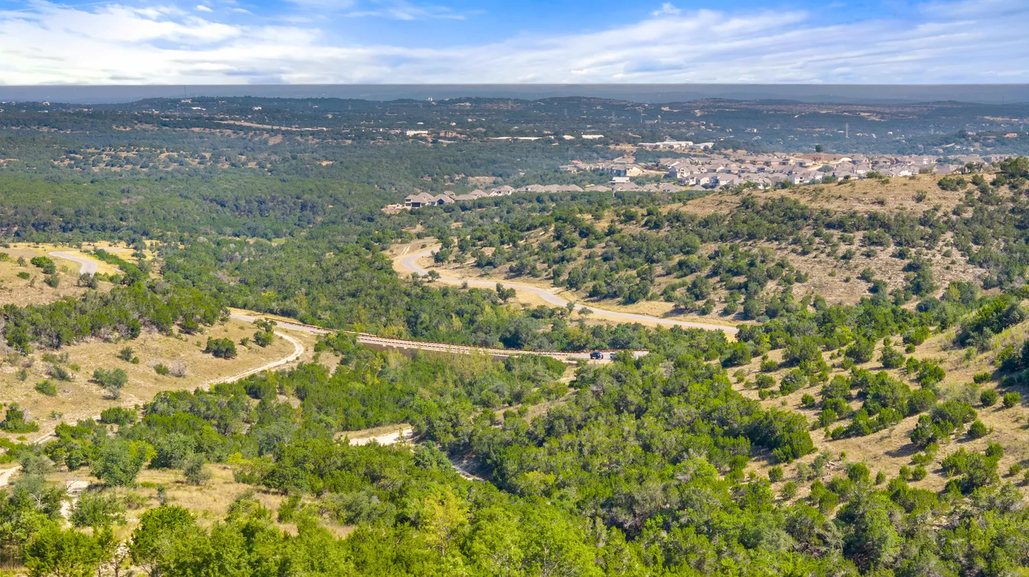 a view of city and mountain