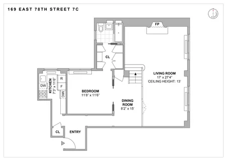 $1,550,000 | 169 East 78th Street, Unit 7C | Upper East Side
