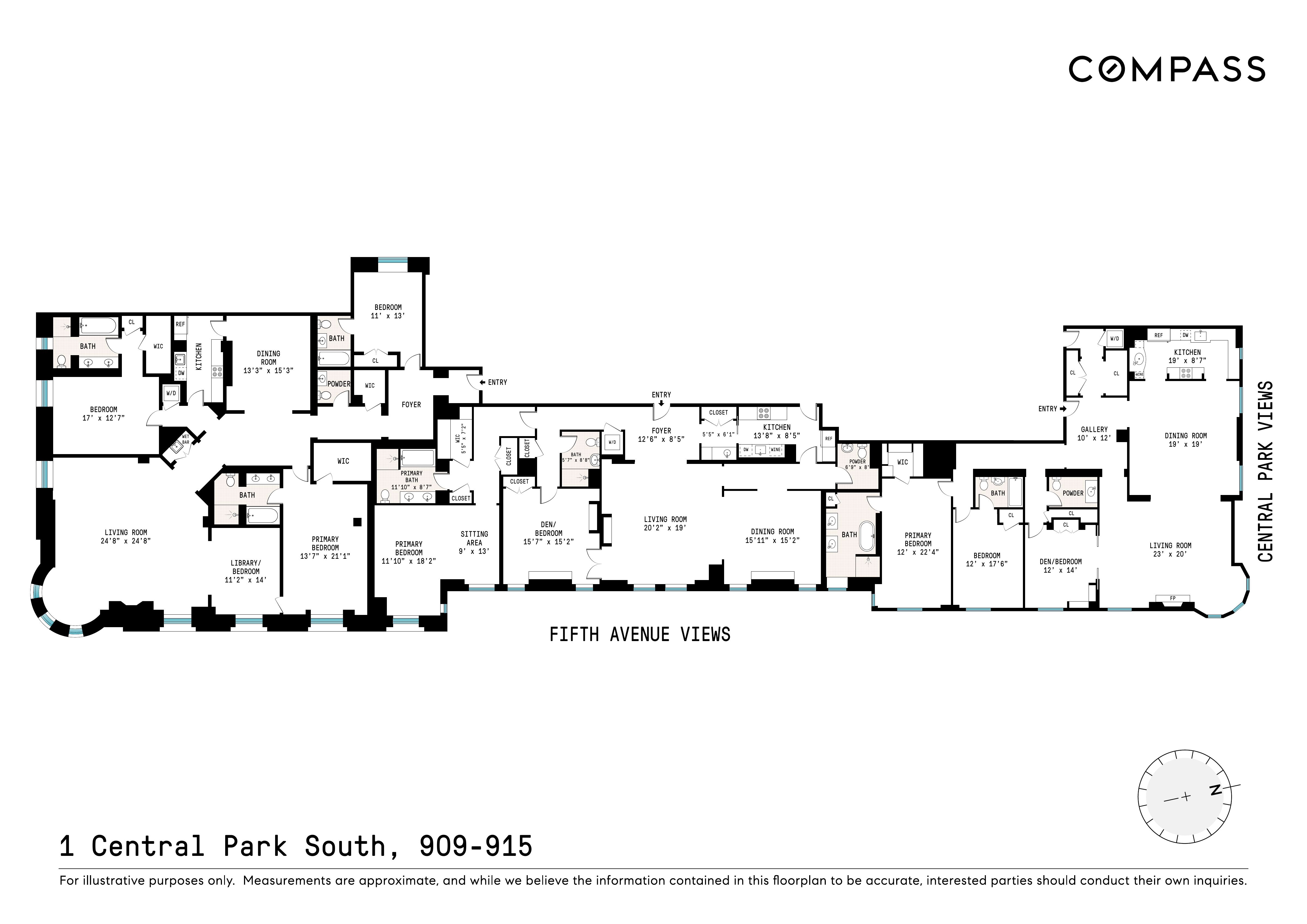 1 Central Park South, Unit 909915 Manhattan, NY 10019 - Photo 37 of 40