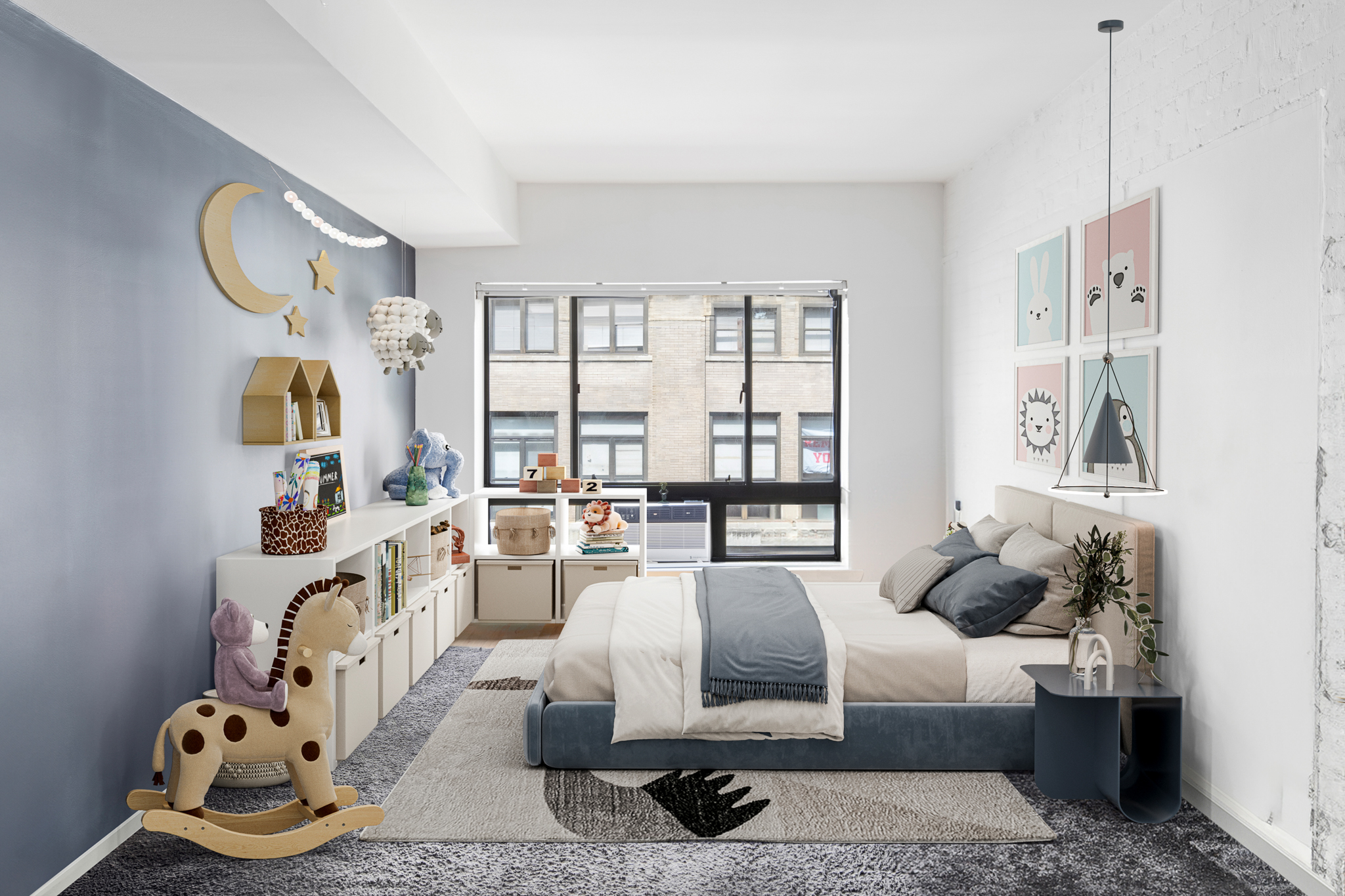 23 East 10th Street, Unit 5A/6A Manhattan, NY 10003 - Photo 9 of 12 a living room with furniture and a floor to ceiling window