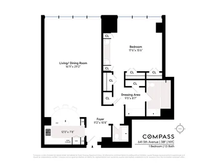 $2,325,000 | 641 5th Avenue, Unit 38F | Midtown East