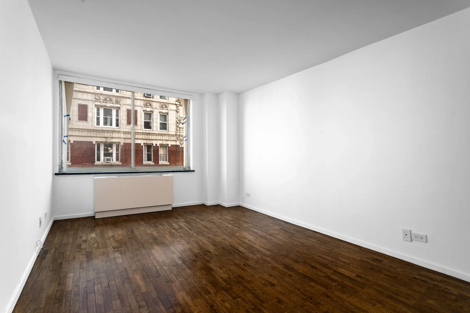 a big room with wooden floor