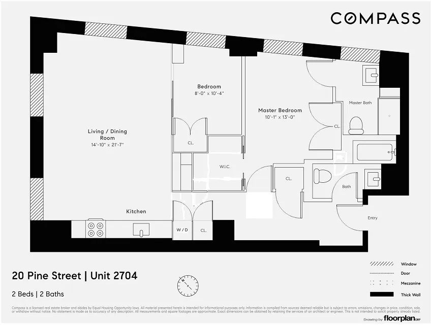 $7,200 | 20 Pine Street, Unit 2704 | Financial District