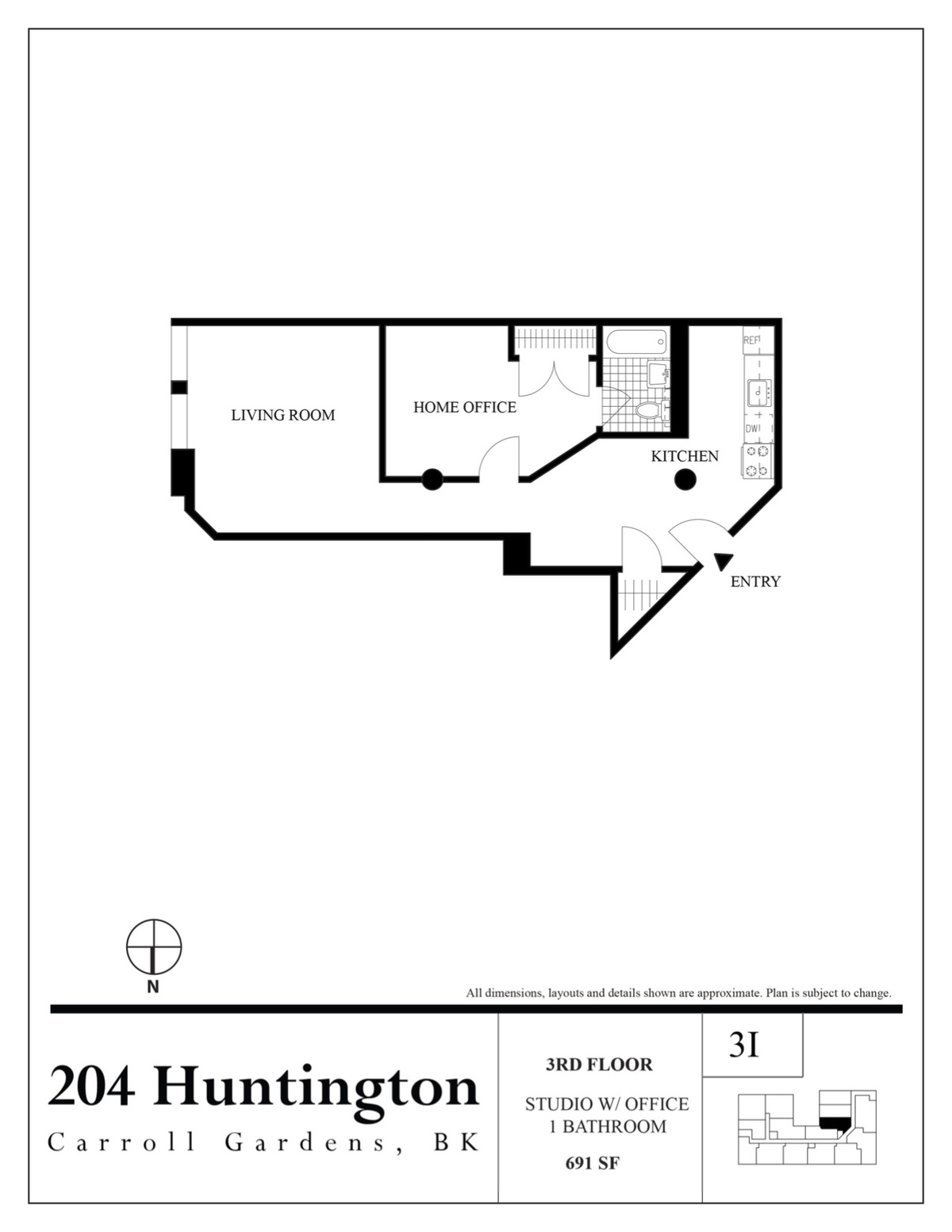 204 Huntington Street, Unit 3I Brooklyn, NY 11231 - Photo 6 of 6