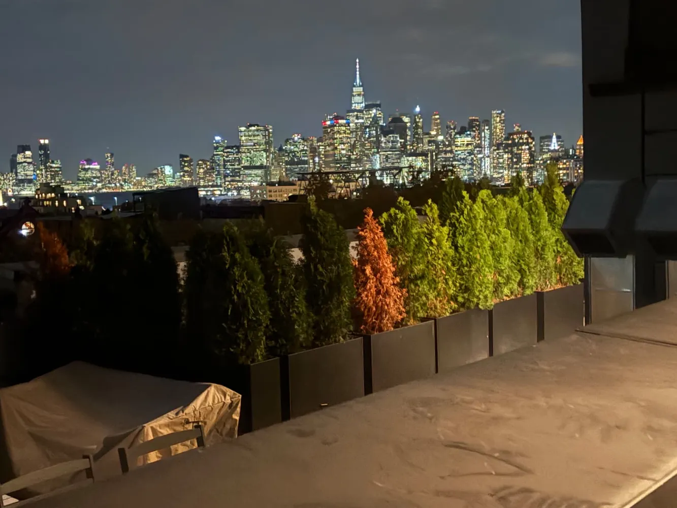 a room with table and chairs