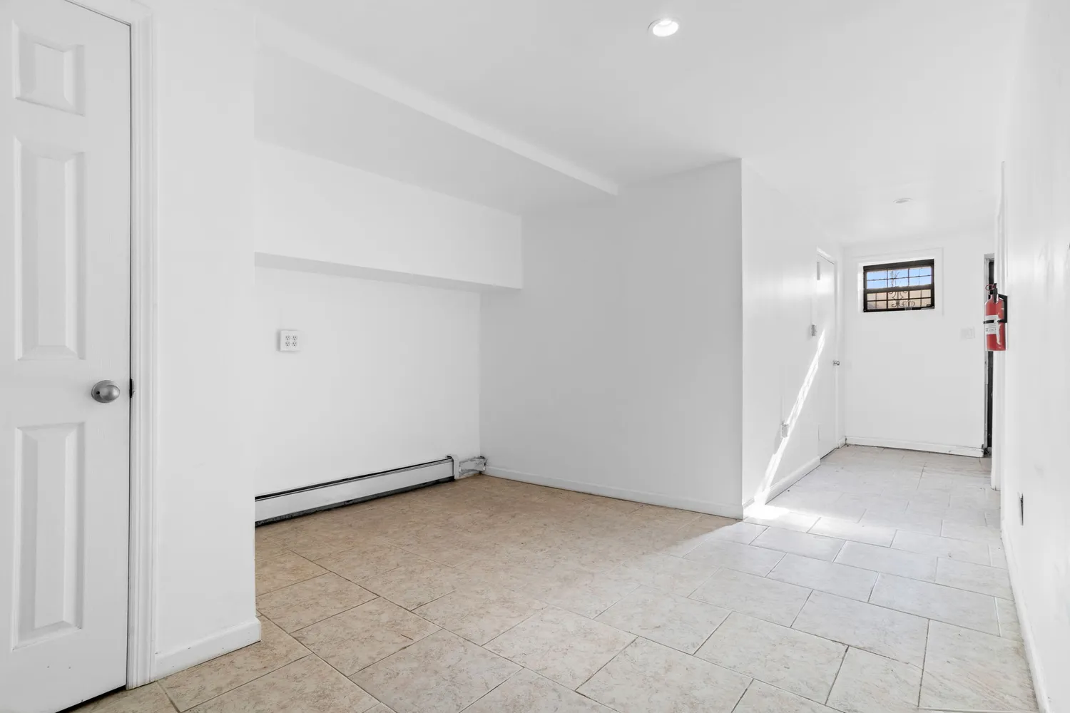 an empty room with a empty space