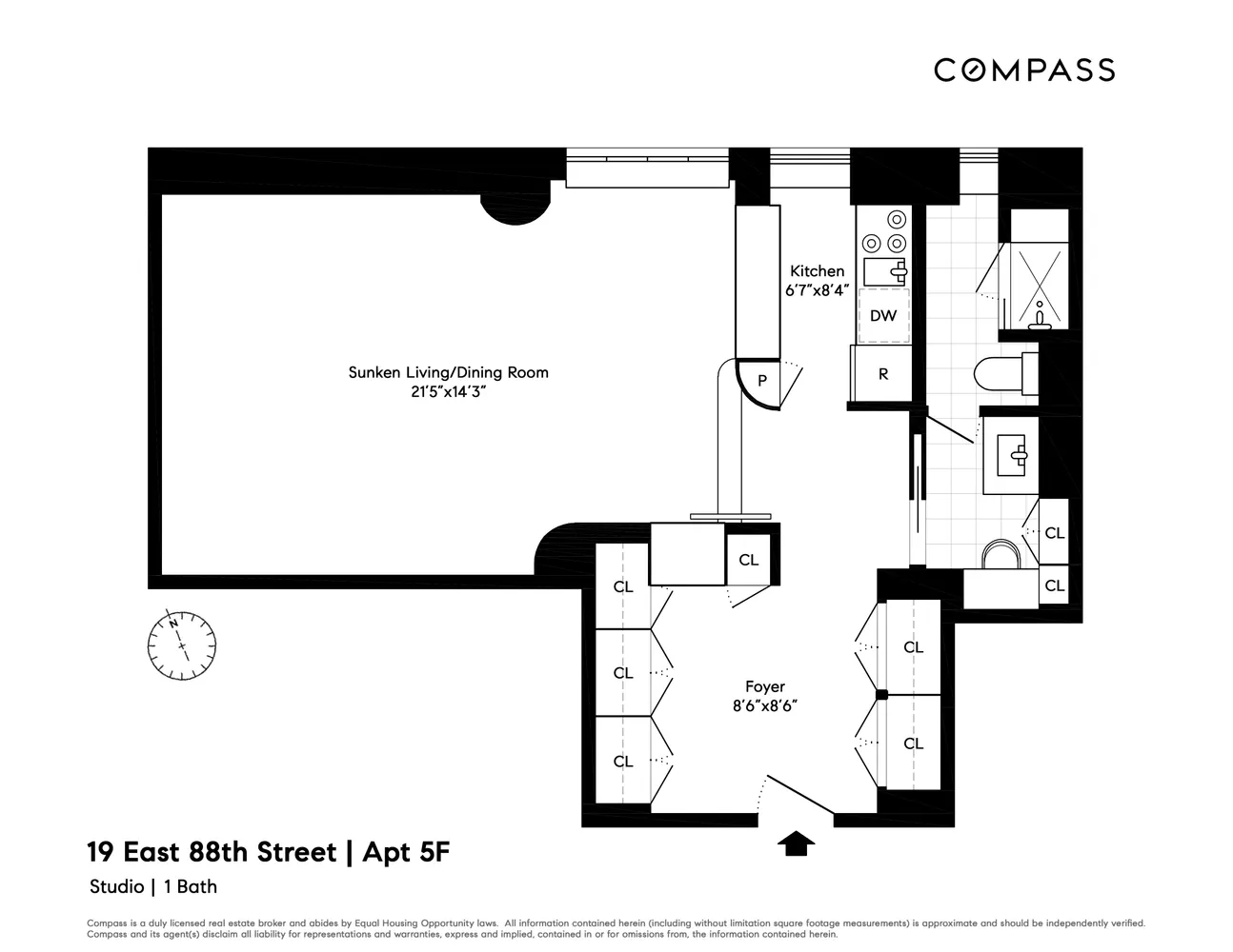 $650,000 | 19 East 88th Street, Unit 5F | Upper East Side