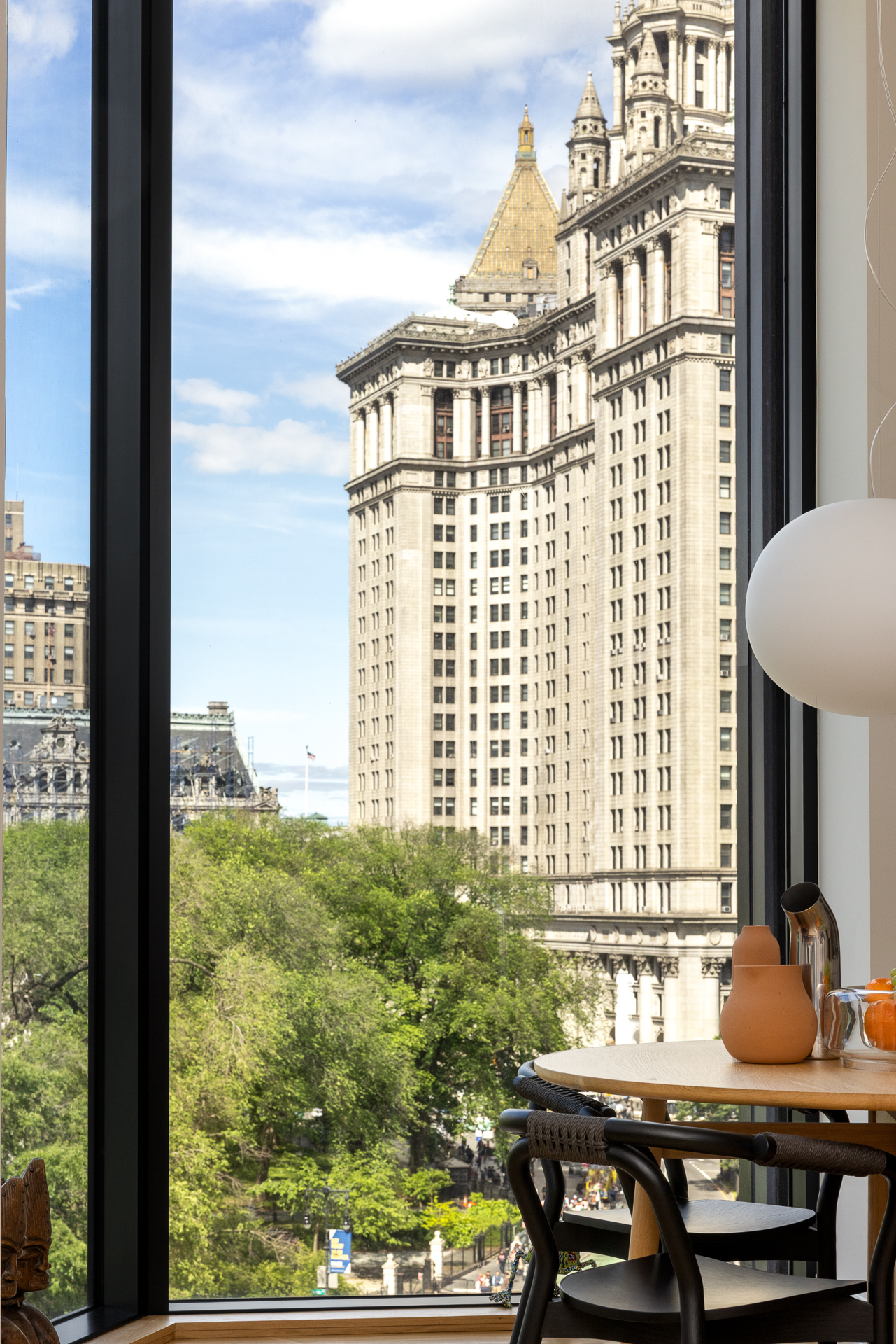 33 Park Row, Unit 6B Manhattan, NY 10038 - Photo 12 of 24 a room with furniture and window