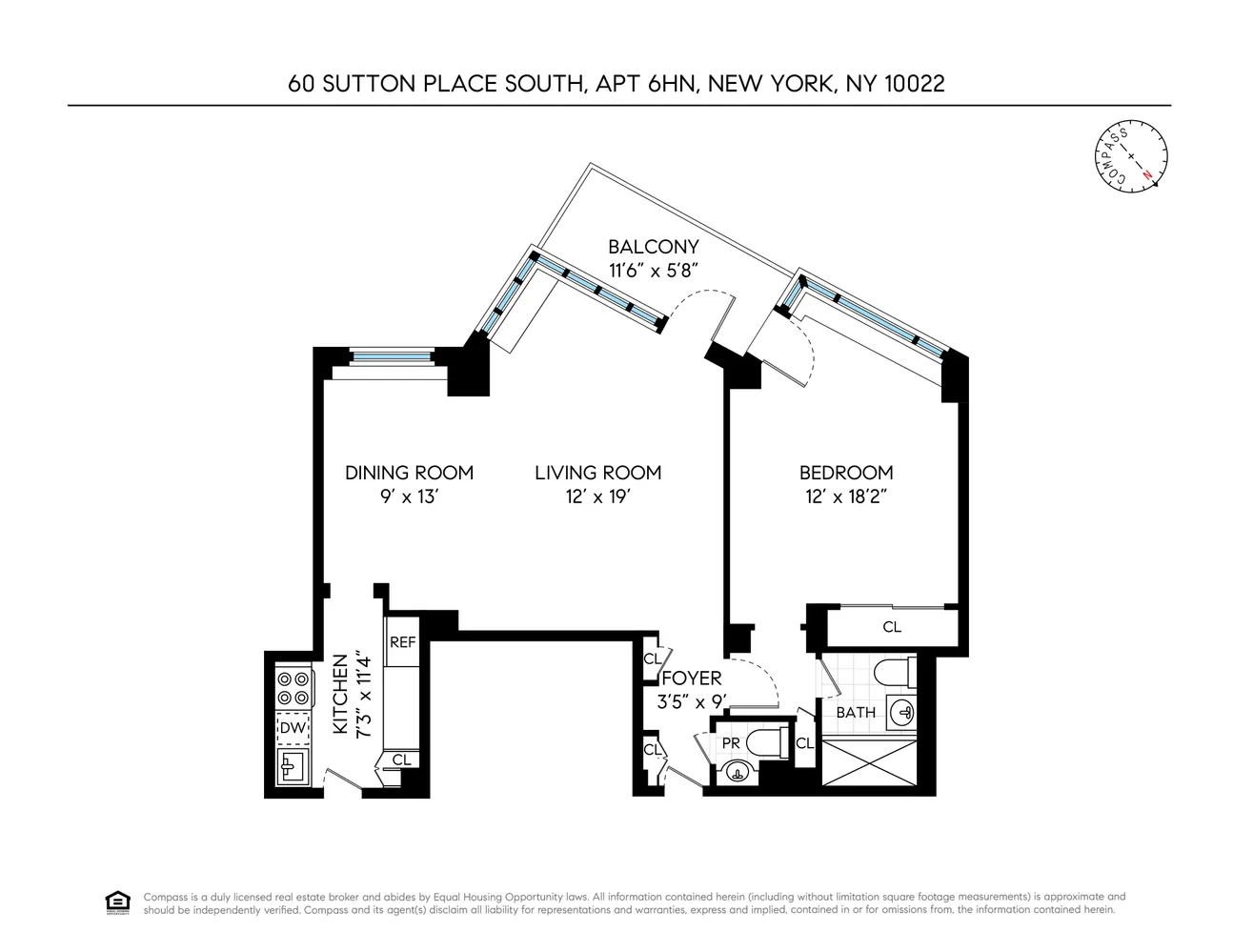 $998,000 | 60 Sutton Place South, Unit 6HN | Sutton Place