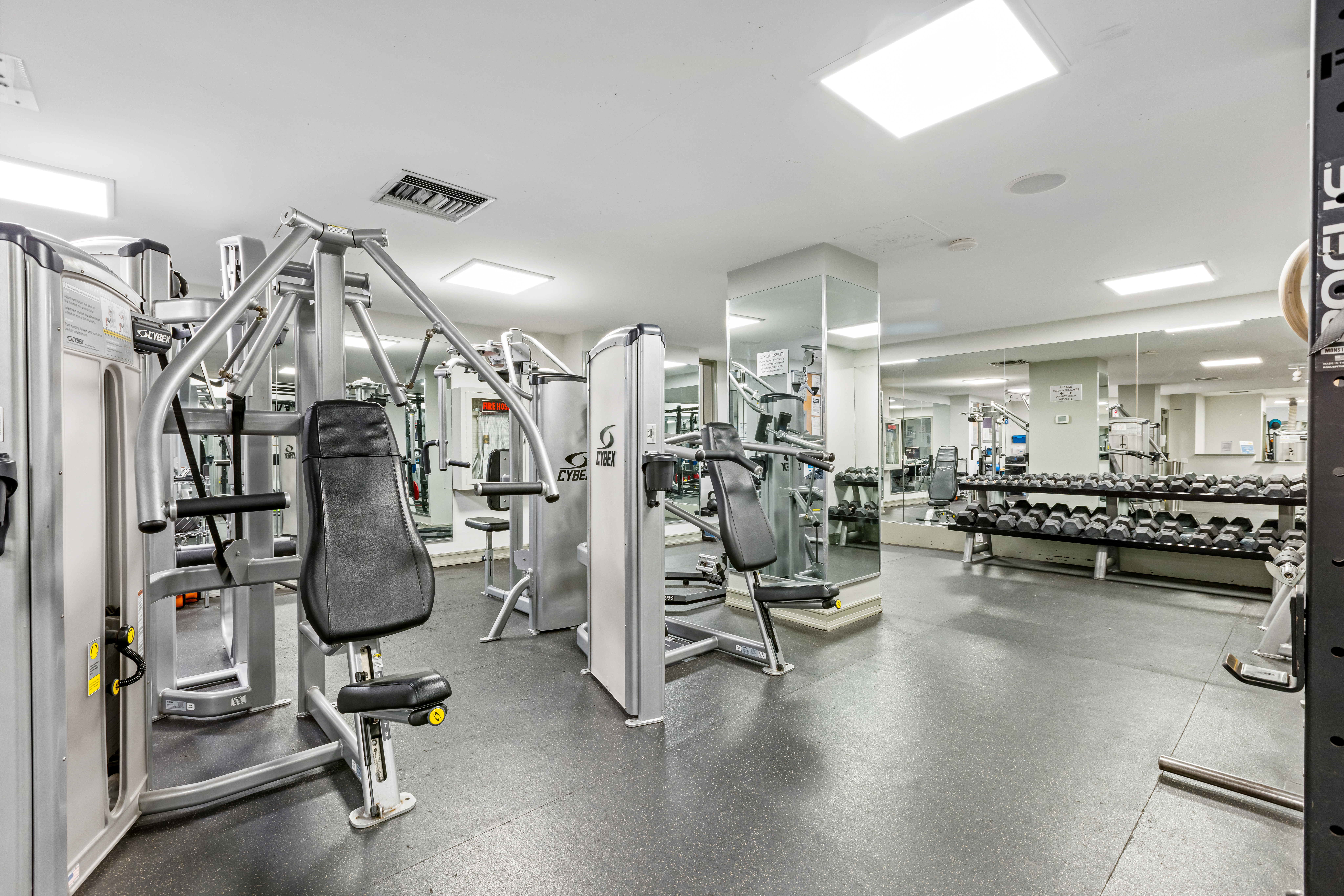 465 West 23rd Street, Unit 15B Manhattan, NY 10011 - Photo 14 of 19 a view of a room with gym equipment