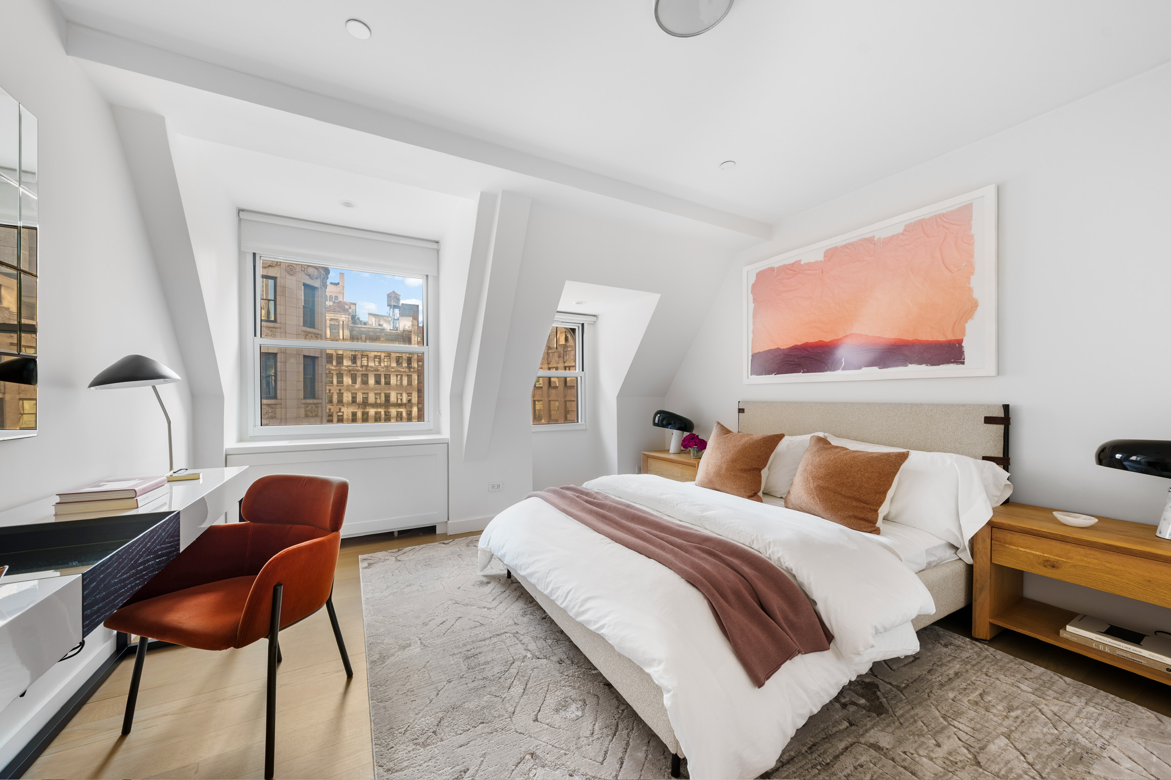 1200 Broadway, Unit PH89 Manhattan, NY 10001 - Photo 29 of 47 a bedroom with a bed chair and window