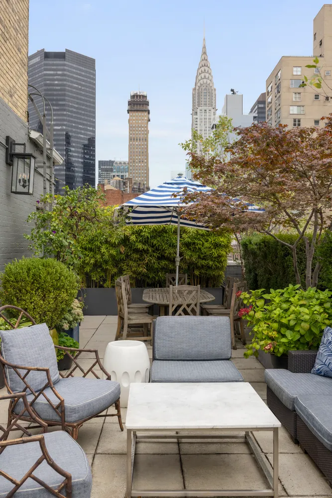 a view of a building and outdoor space