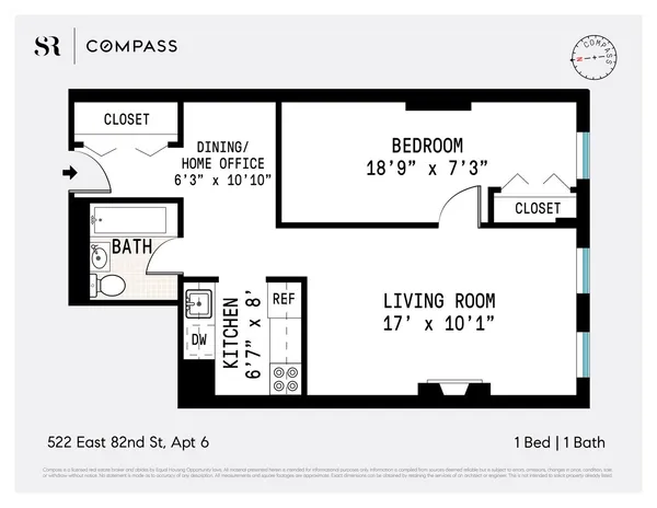$3,500 | 522 East 82nd Street, Unit 6 | Upper East Side