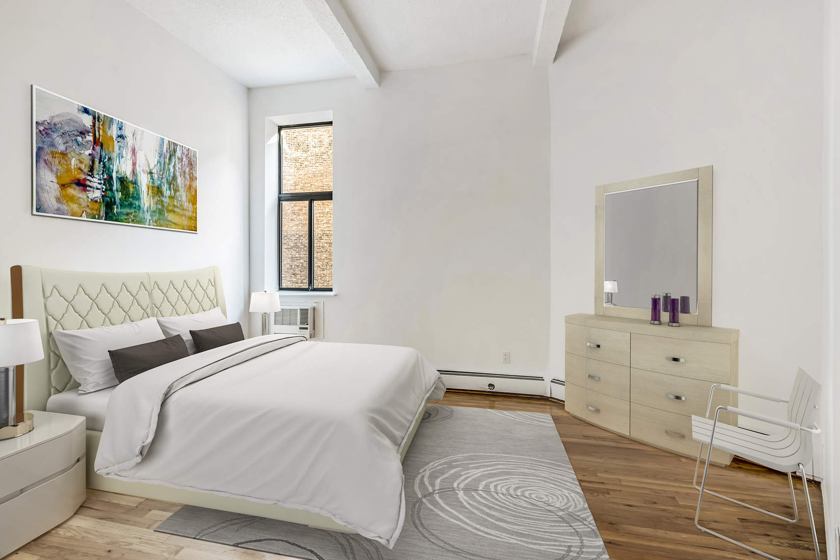 2 Cornelia Street, Unit 306 Manhattan, NY 10014 - Photo 6 of 13 a bedroom with a bed and a dresser