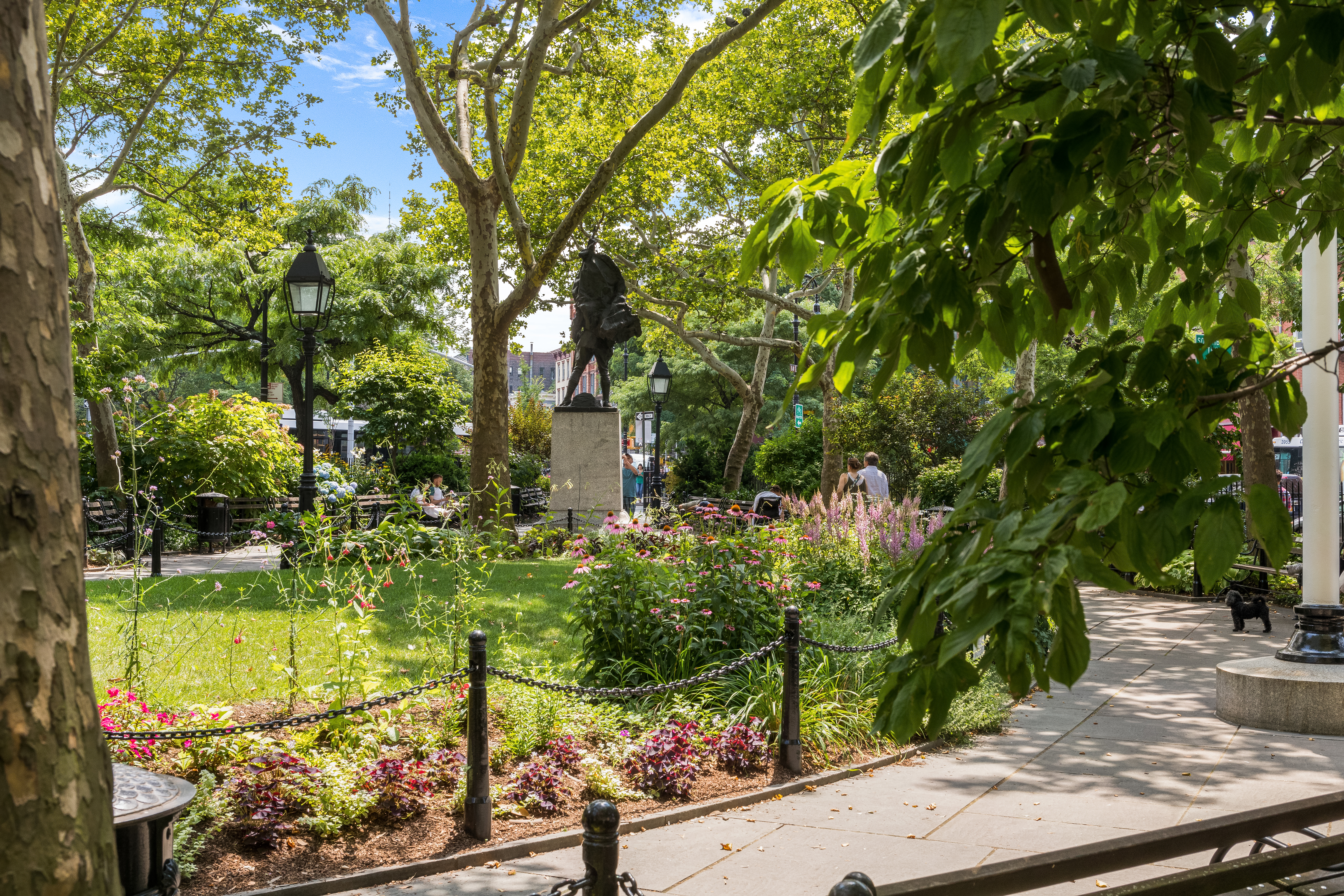 75 Bank Street, Unit 2H Manhattan, NY 10014 - Photo 17 of 18 a view of a garden with plants