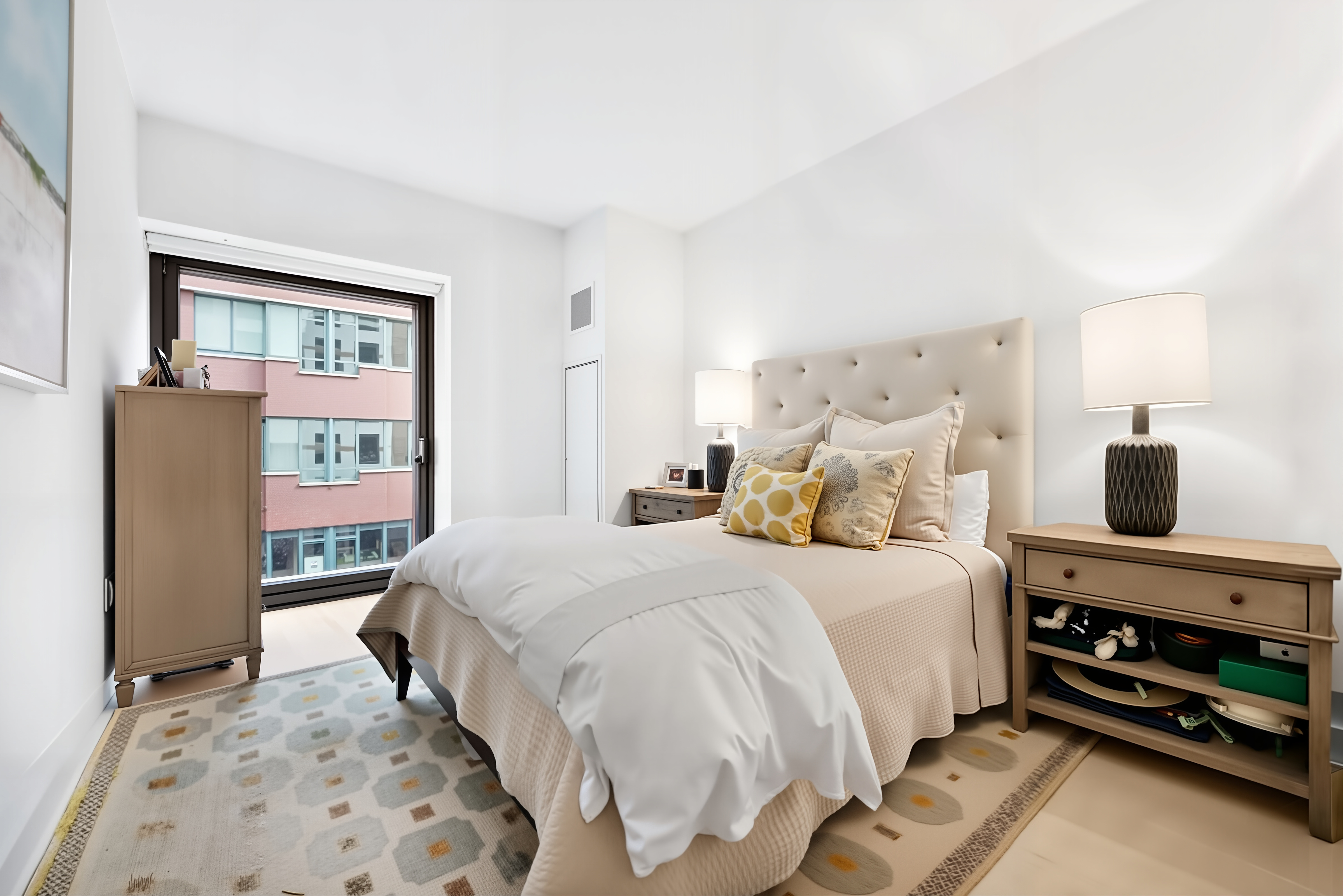 55 West 17th Street, Unit 502 Manhattan, NY 10011 - Photo 5 of 6 a bedroom with a bed and a window
