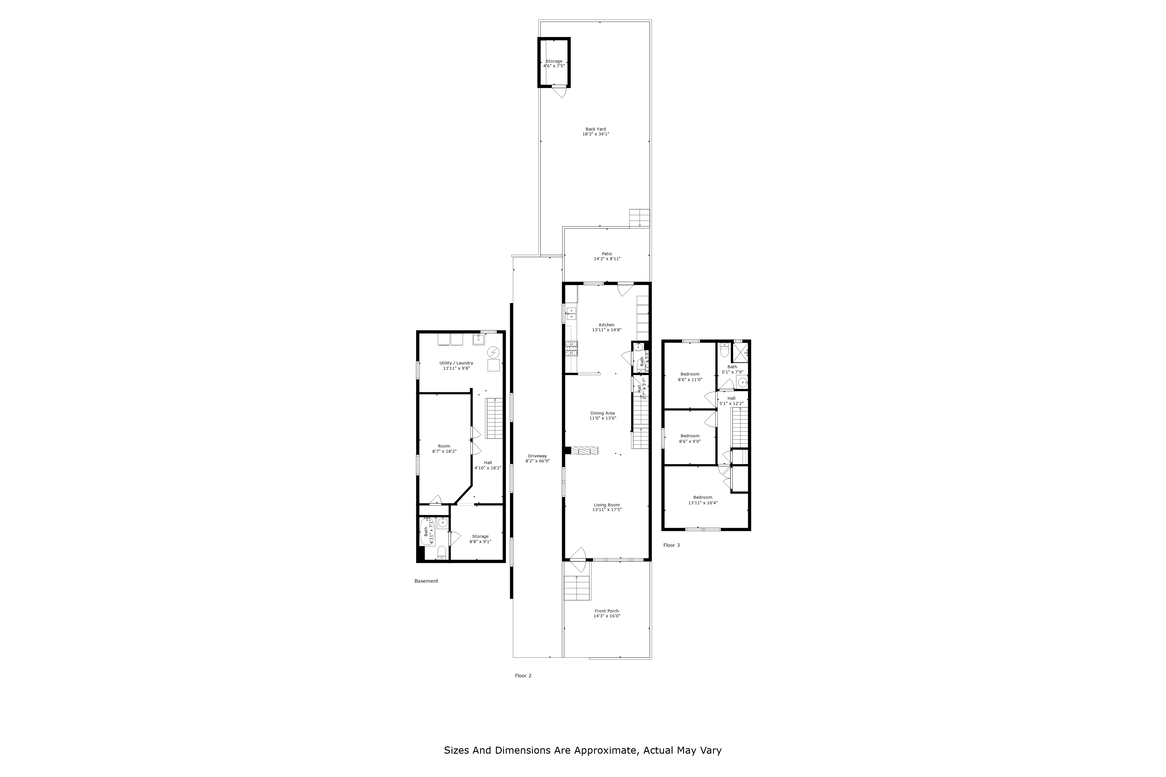 1419 East 54th Street Brooklyn, NY 11234 - Photo 18 of 19 a picture of floor plan