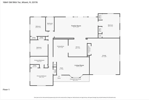 $1,200,000 | 10641 Southwest 99th Terrace, Miami, FL 33176