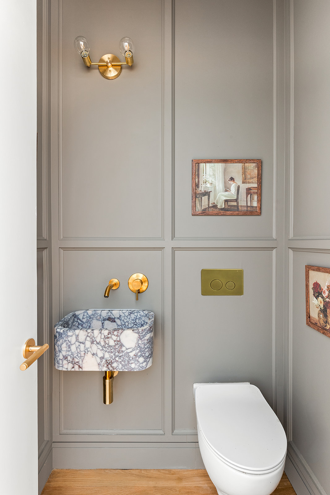 118 Schaefer Street Brooklyn, NY 11207 - Photo 6 of 16 a bathroom with a toilet and a sink