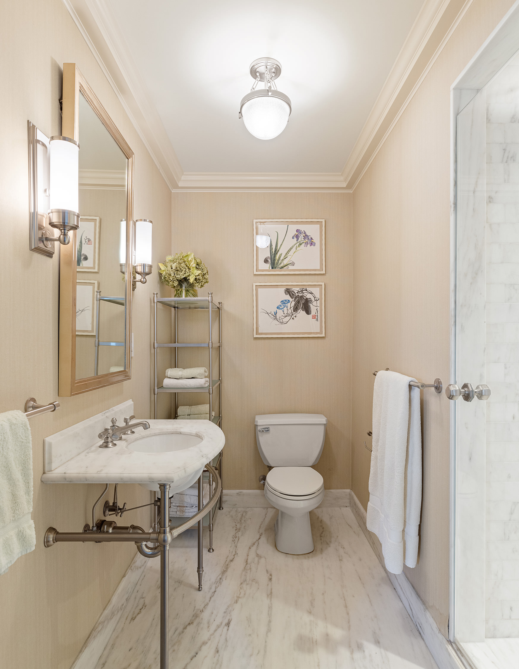15 West 81st Street, Unit 2D Manhattan, NY 10024 - Photo 22 of 31 a bathroom with a sink toilet and a mirror