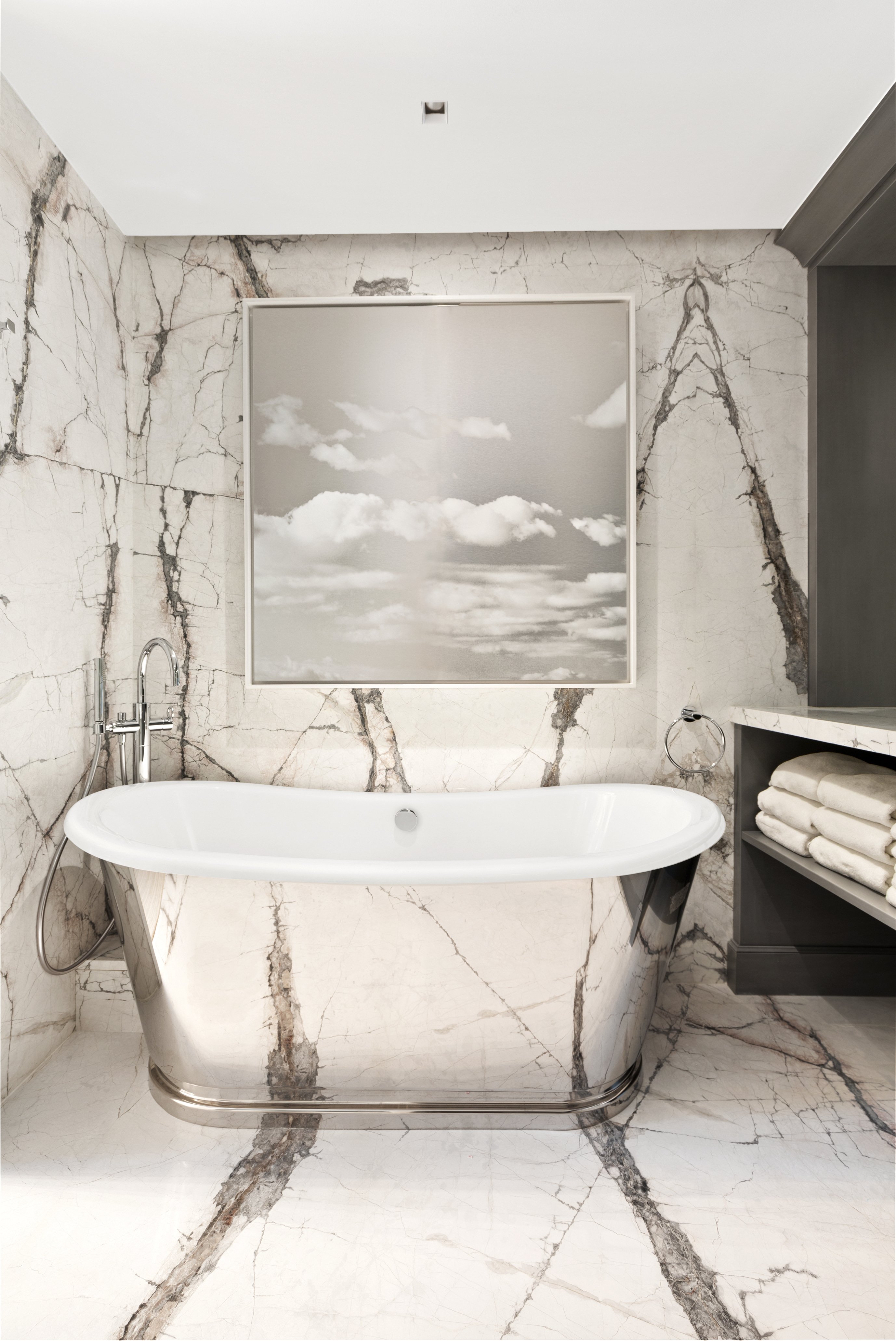 55 Liberty Street, Unit 15 Manhattan, NY 10005 - Photo 14 of 25 a bathroom with a bathtub and a shower