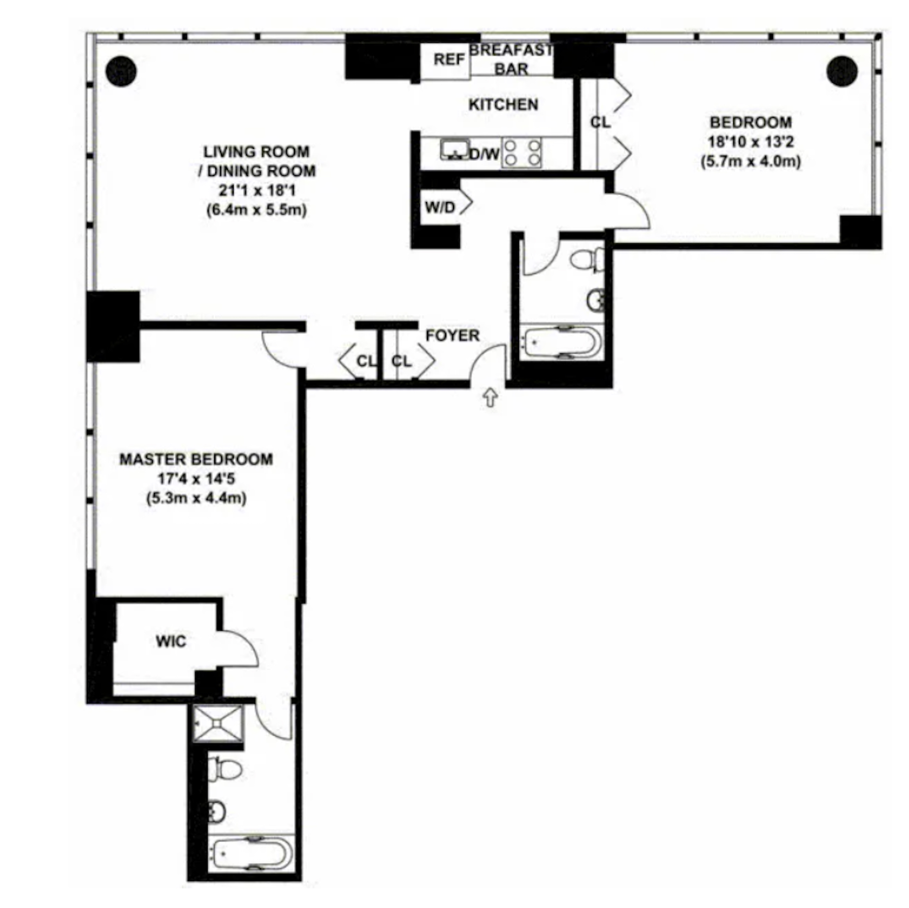 250 East 54th Street, Unit 6A Manhattan, NY 10022 - Photo 12 of 13 a picture of a wall with a white wall and a painting