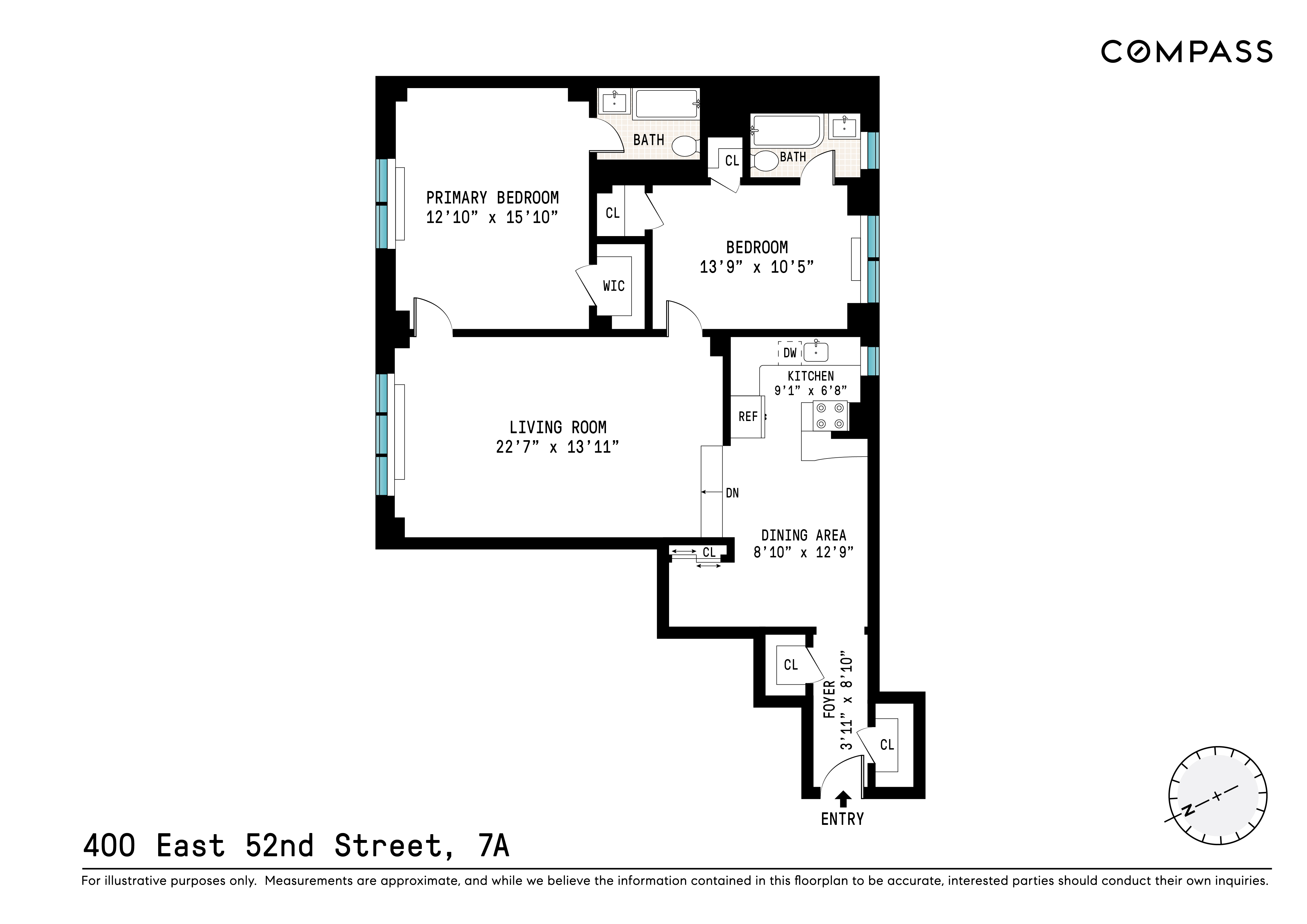 400 East 52nd Street, Unit 7A Manhattan, NY 10022 - Photo 9 of 9 a picture of a bench in front of a wall