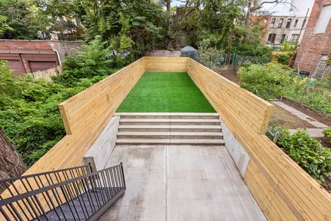 a view of balcony with deck