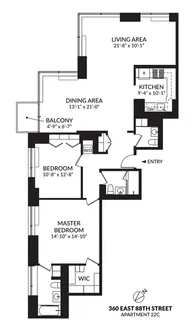 $2,195,000 | 360 East 88th Street, Unit 22C | Upper East Side