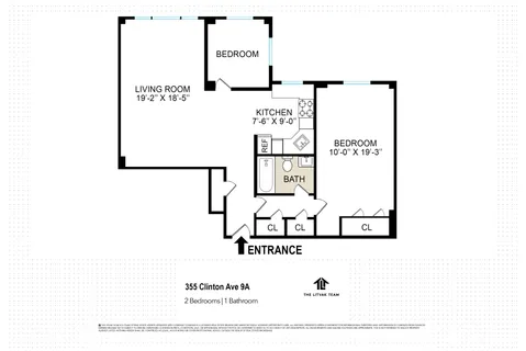 $799,000 | 355 Clinton Avenue, Unit 9A | Clinton Hill