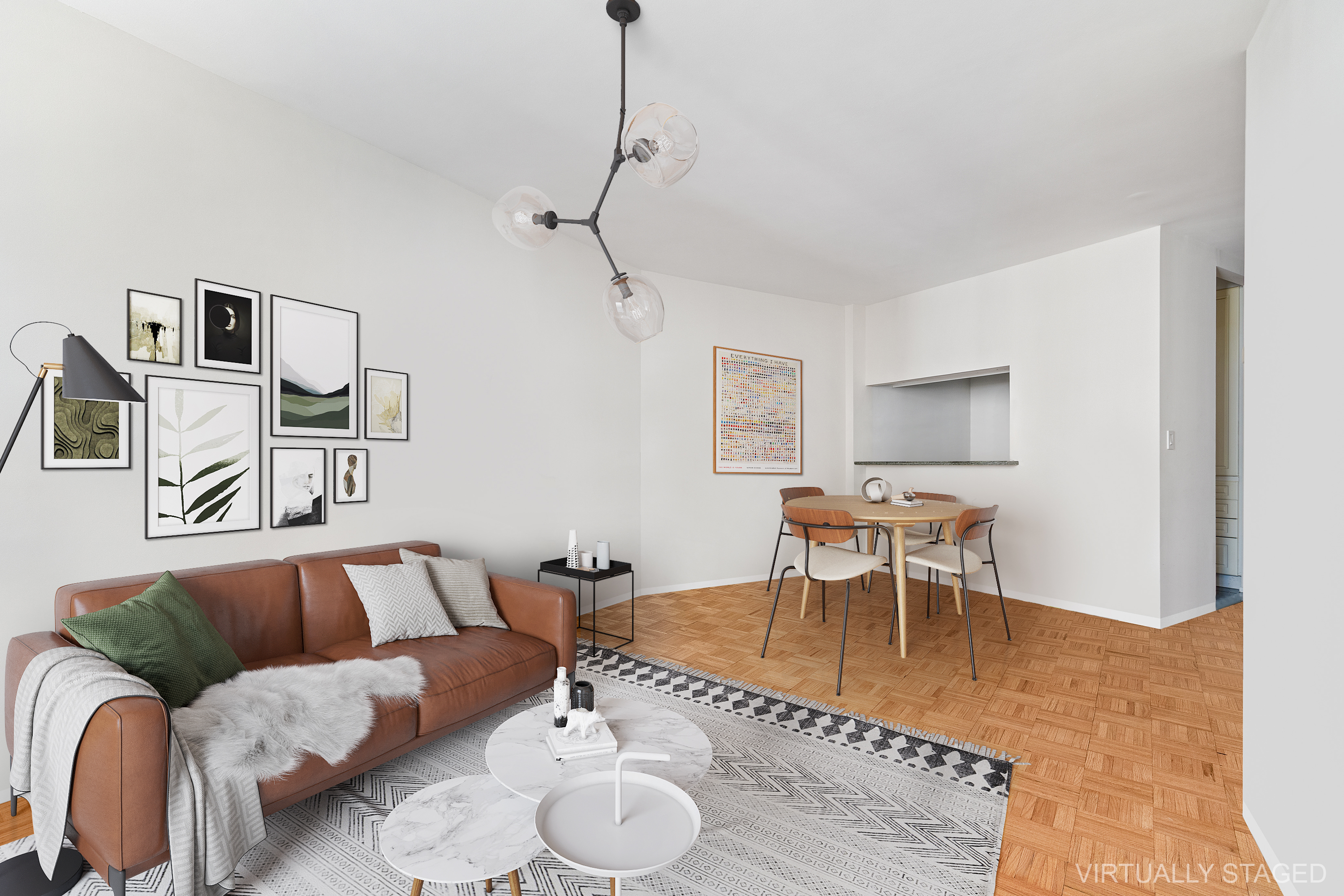 2000 Broadway, Unit 8I Manhattan, NY 10023 - Photo 2 of 9 a living room with furniture and wooden floor