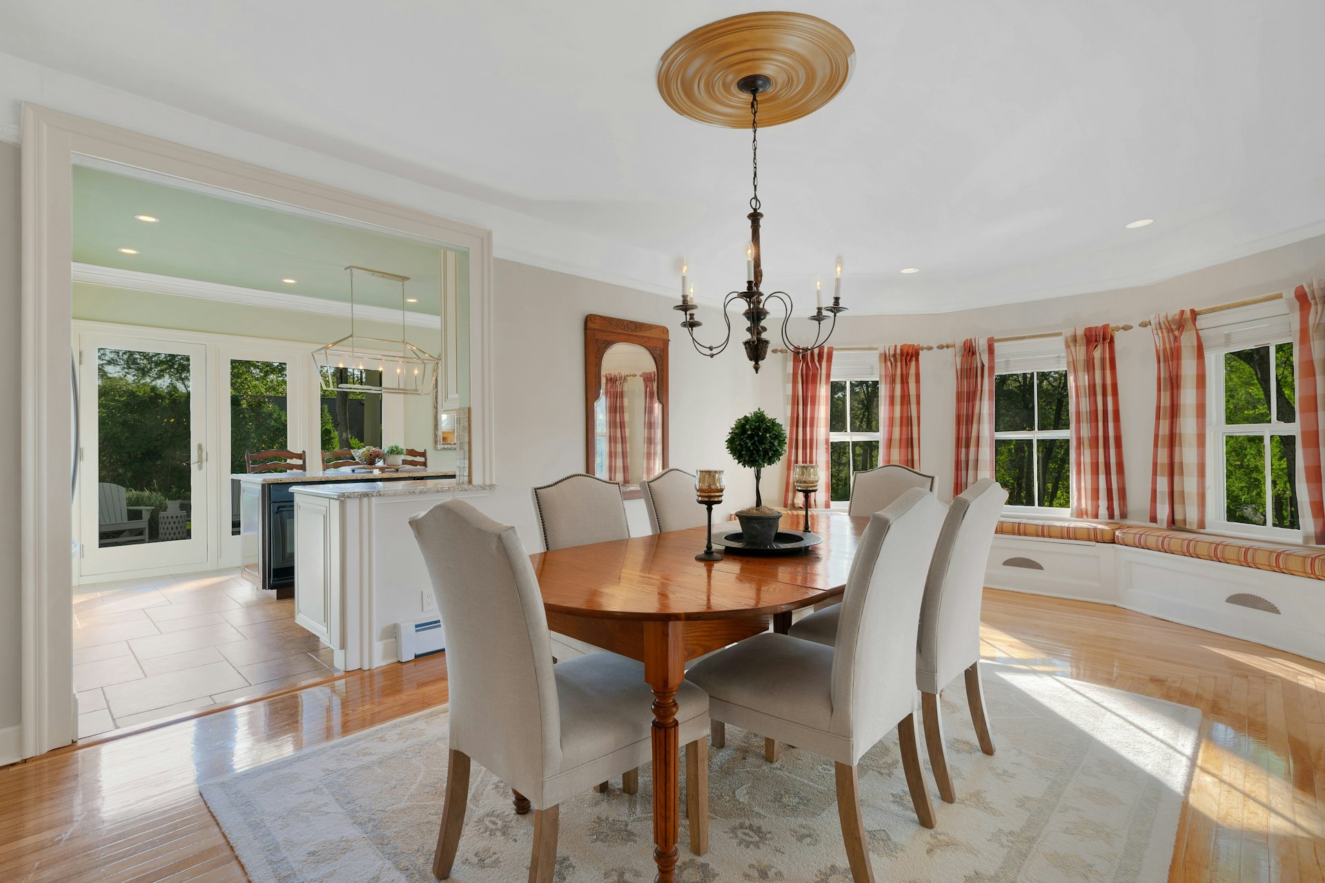 29 Evergreen Lane Watchung, NJ 07069 - Photo 21 of 54 a view of a dining room with furniture wooden floor and chandelier