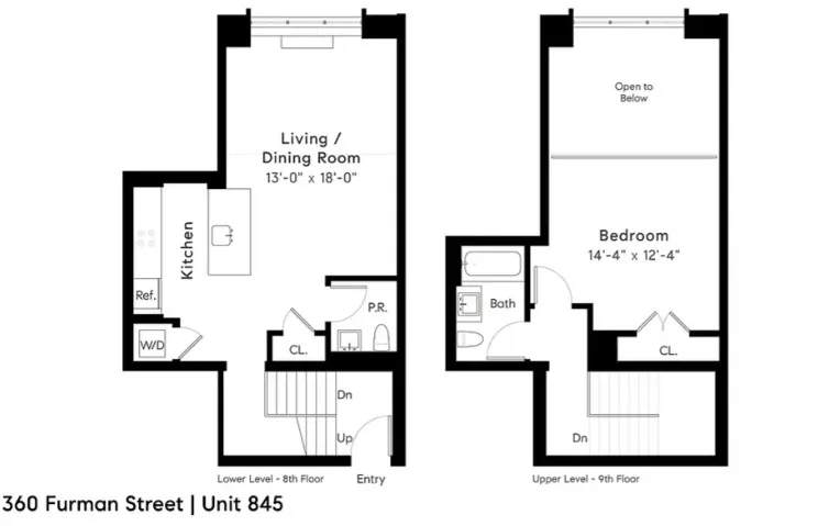 $6,500 | 360 Furman Street, Unit 845 | Brooklyn Heights