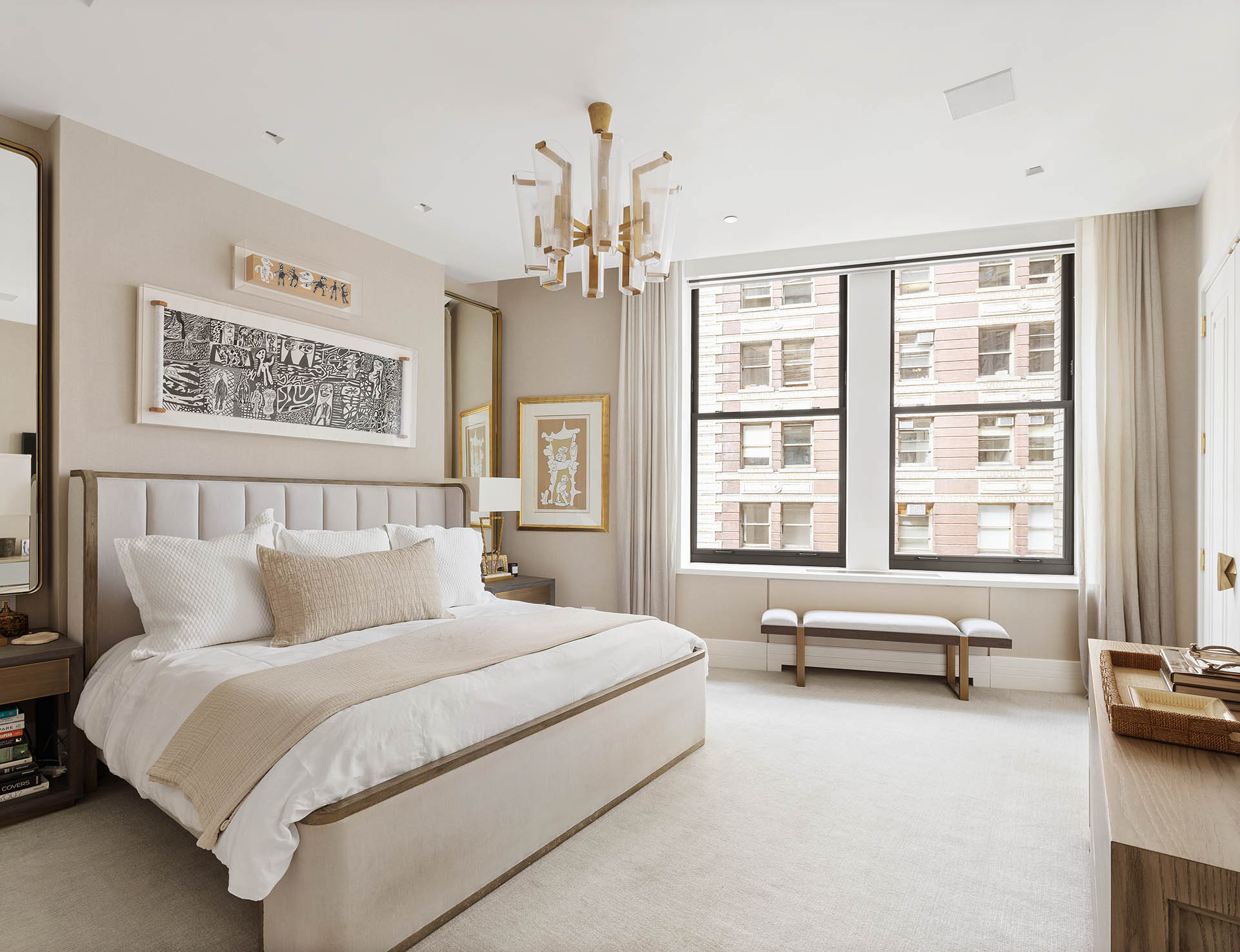 212 5th Avenue, Unit 9B Manhattan, NY 10010 - Photo 8 of 16 a spacious bedroom with a bed and a large window