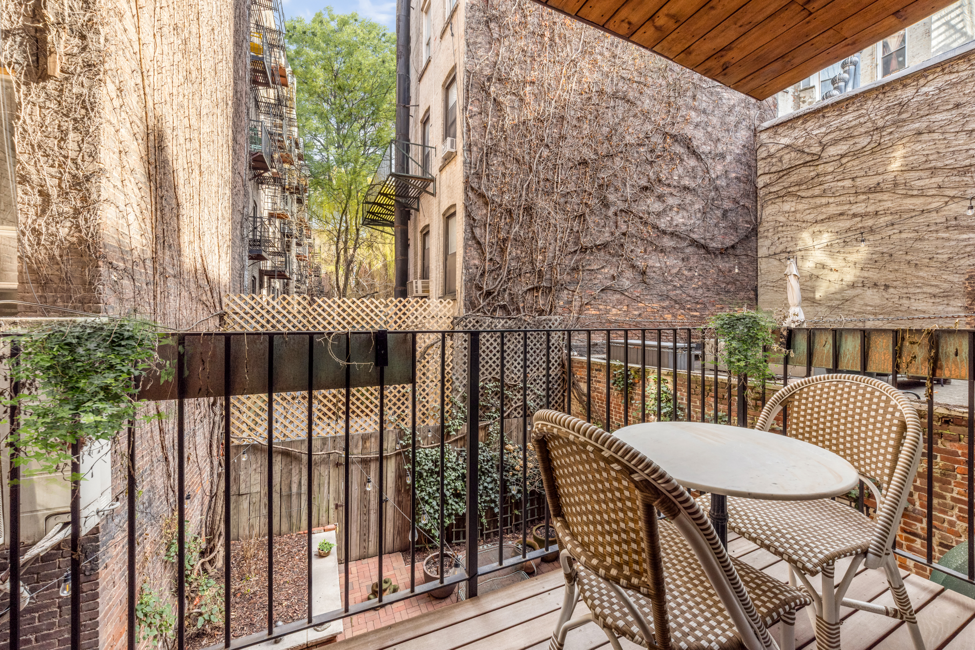 25 Prince Street, Unit 2A Manhattan, NY 10012 - Photo 10 of 11 a view of a chairs and table in the balcony
