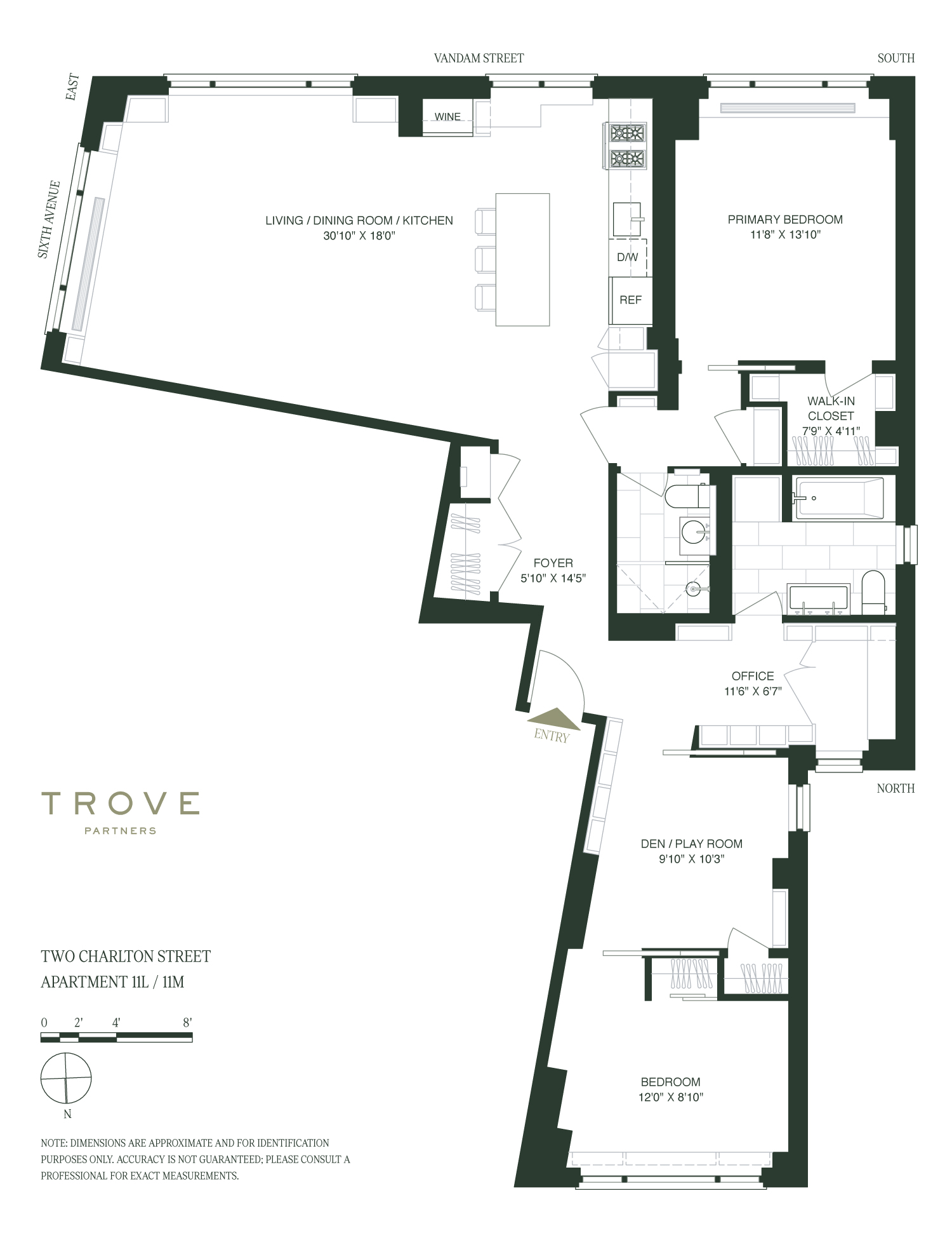 2 Charlton Street 11LM Soho New York NY 10014