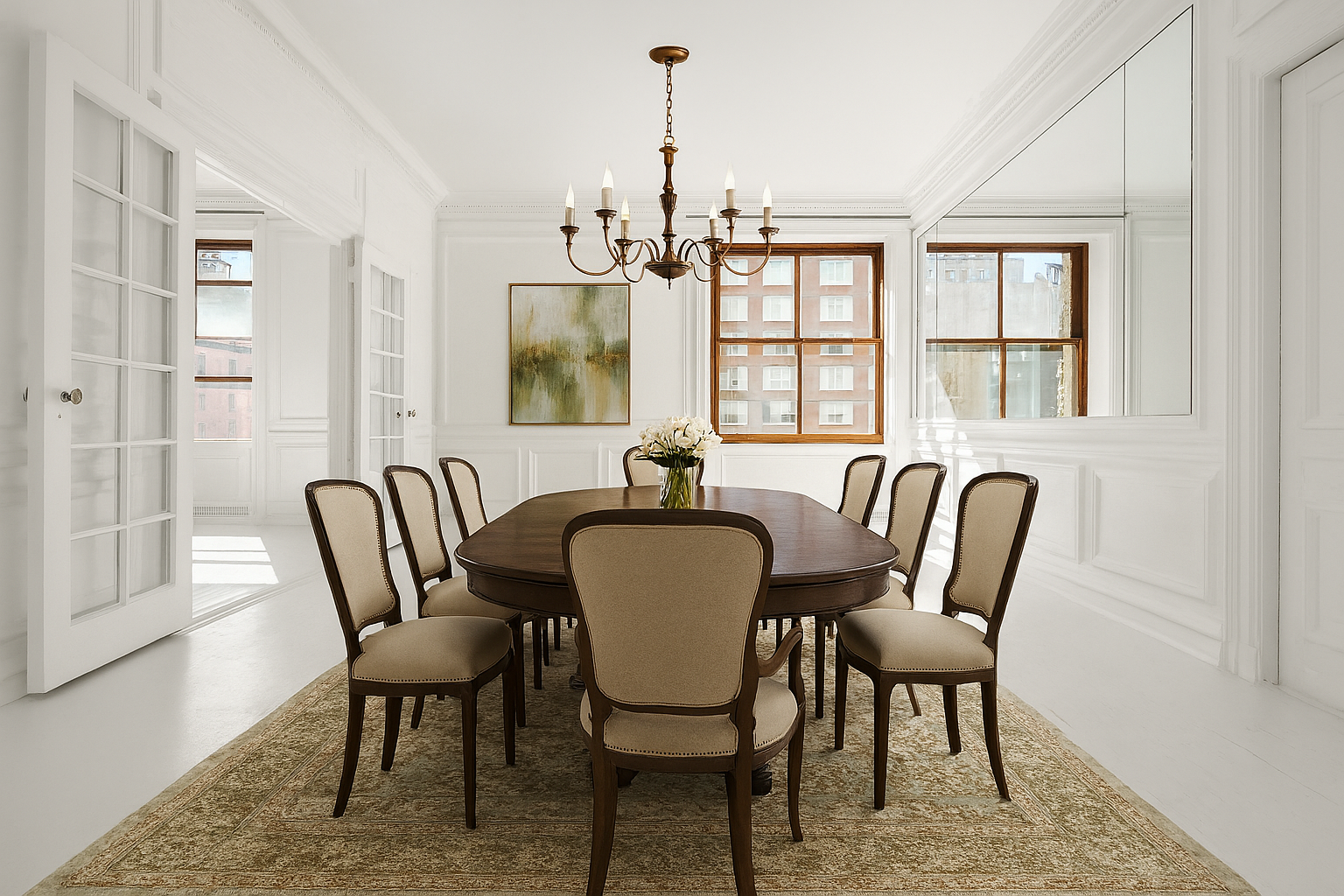 225 West 86th Street, Unit 301 Manhattan, NY 10024 - Photo 2 of 7 a view of a dining room with furniture window and outside view