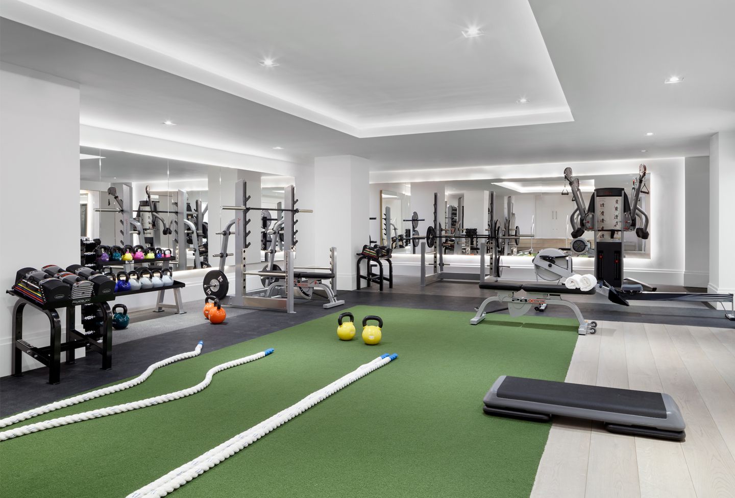 101 Wall Street, Unit 5BE Manhattan, NY 10005 - Photo 12 of 16 a view of a room with gym equipment