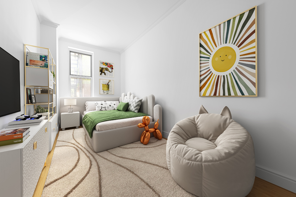 308 East 15th Street, Unit PARLOR Manhattan, NY 10003 - Photo 13 of 16 a living room with furniture and a rug
