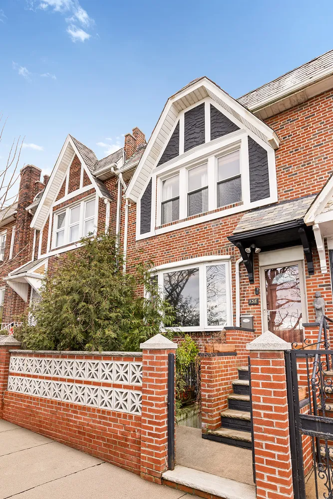 a front view of a house